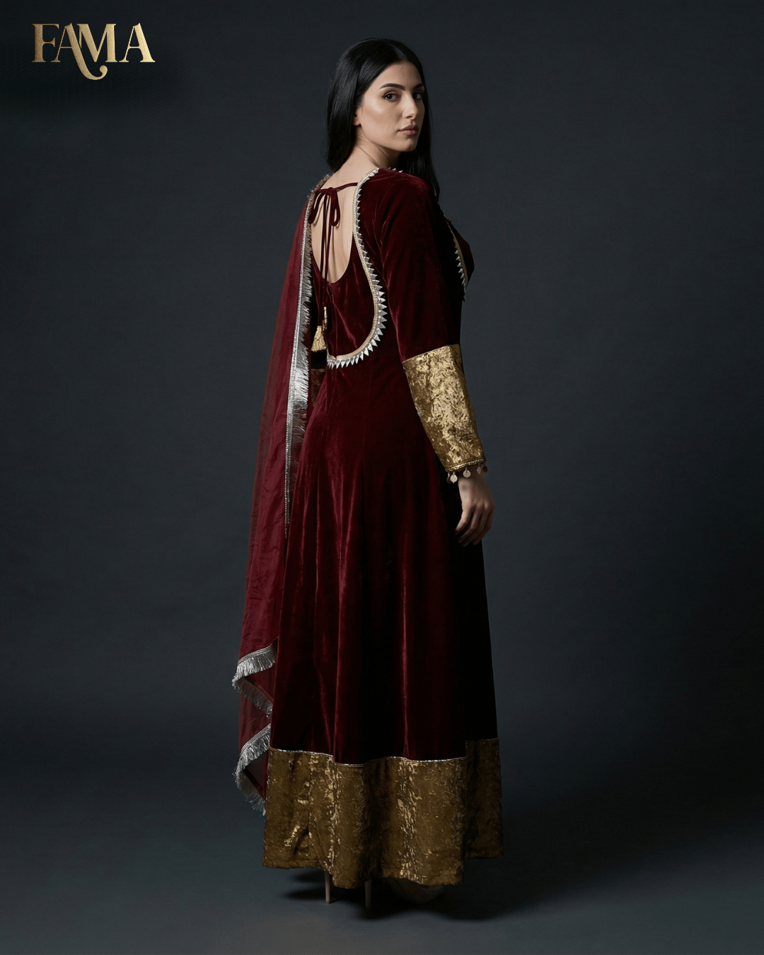 PK Velvet Royale Embellished Gown PK- 1/MB/10