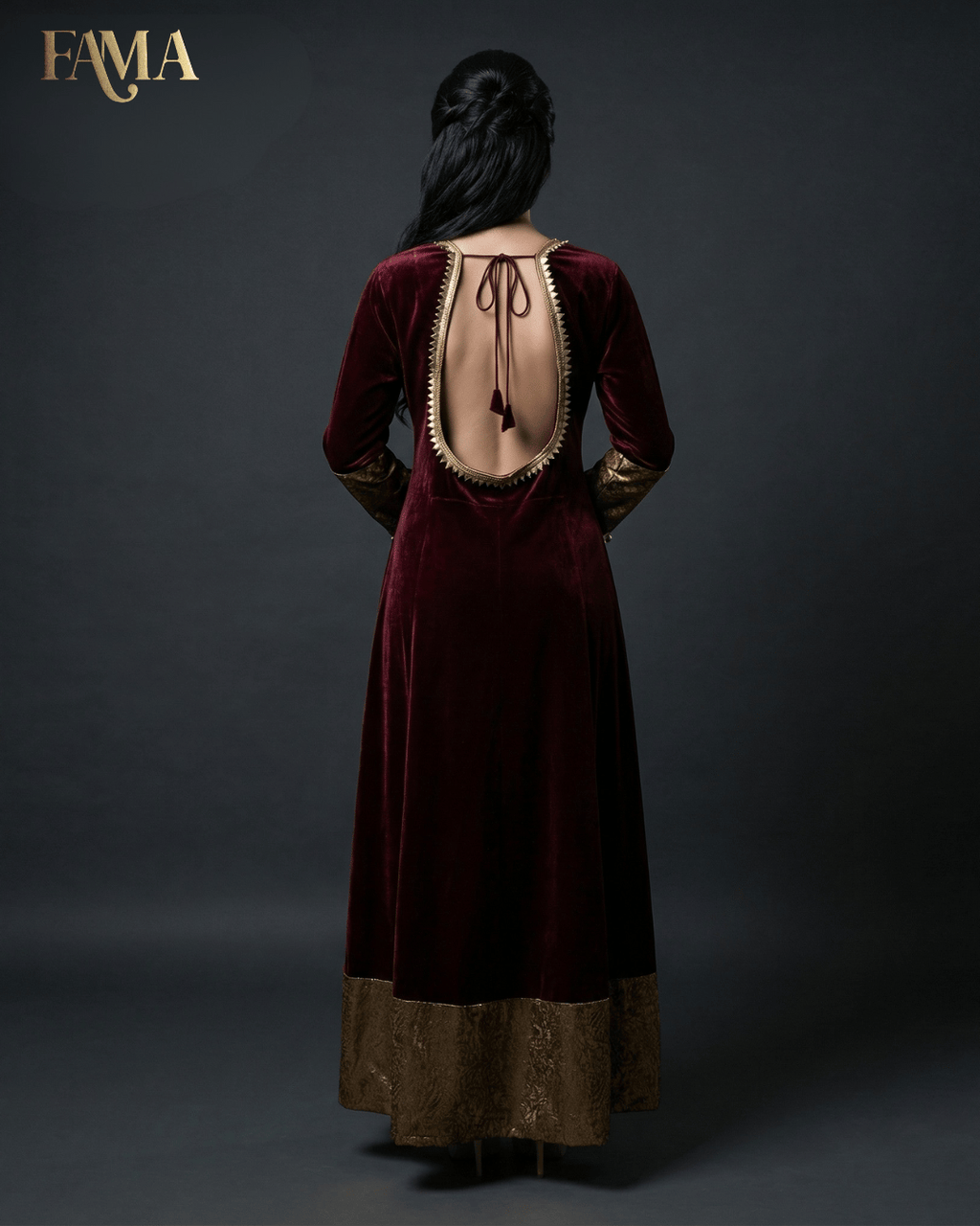 PK Velvet Royale Embellished Gown PK- 1/MB/10