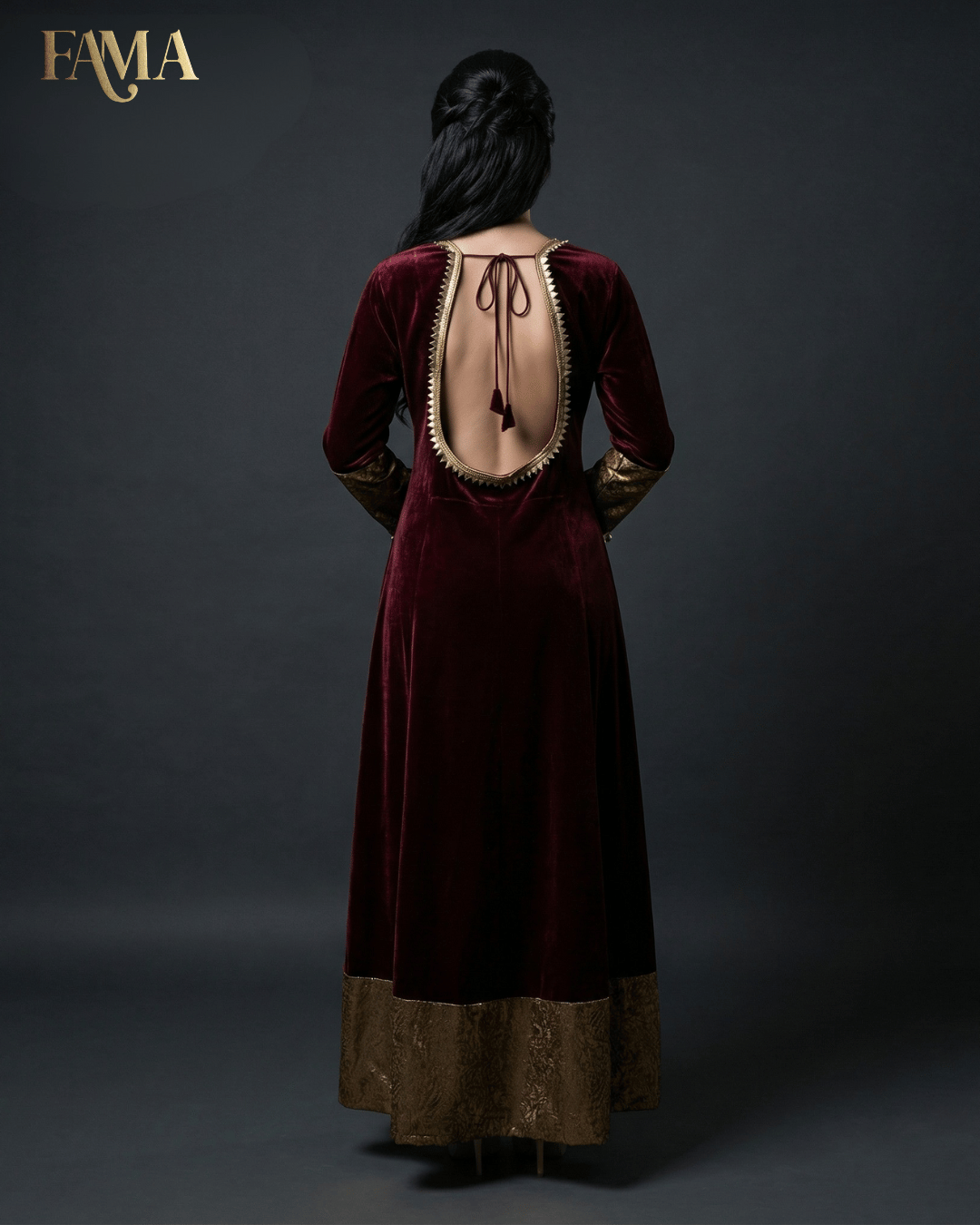 PK Velvet Royale Embellished Gown PK- 1/MB/10