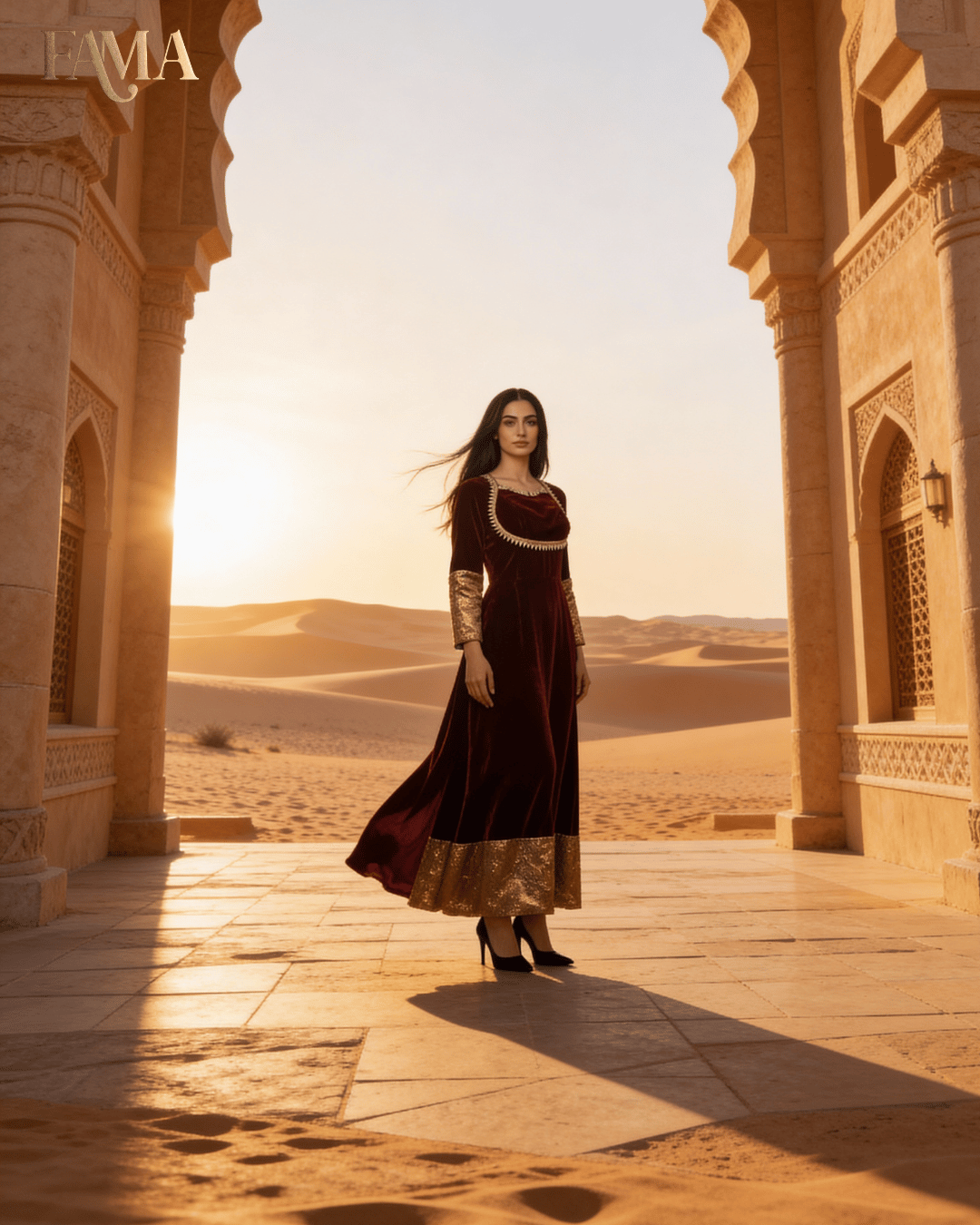 PK Velvet Royale Embellished Gown PK- 1/MB/10