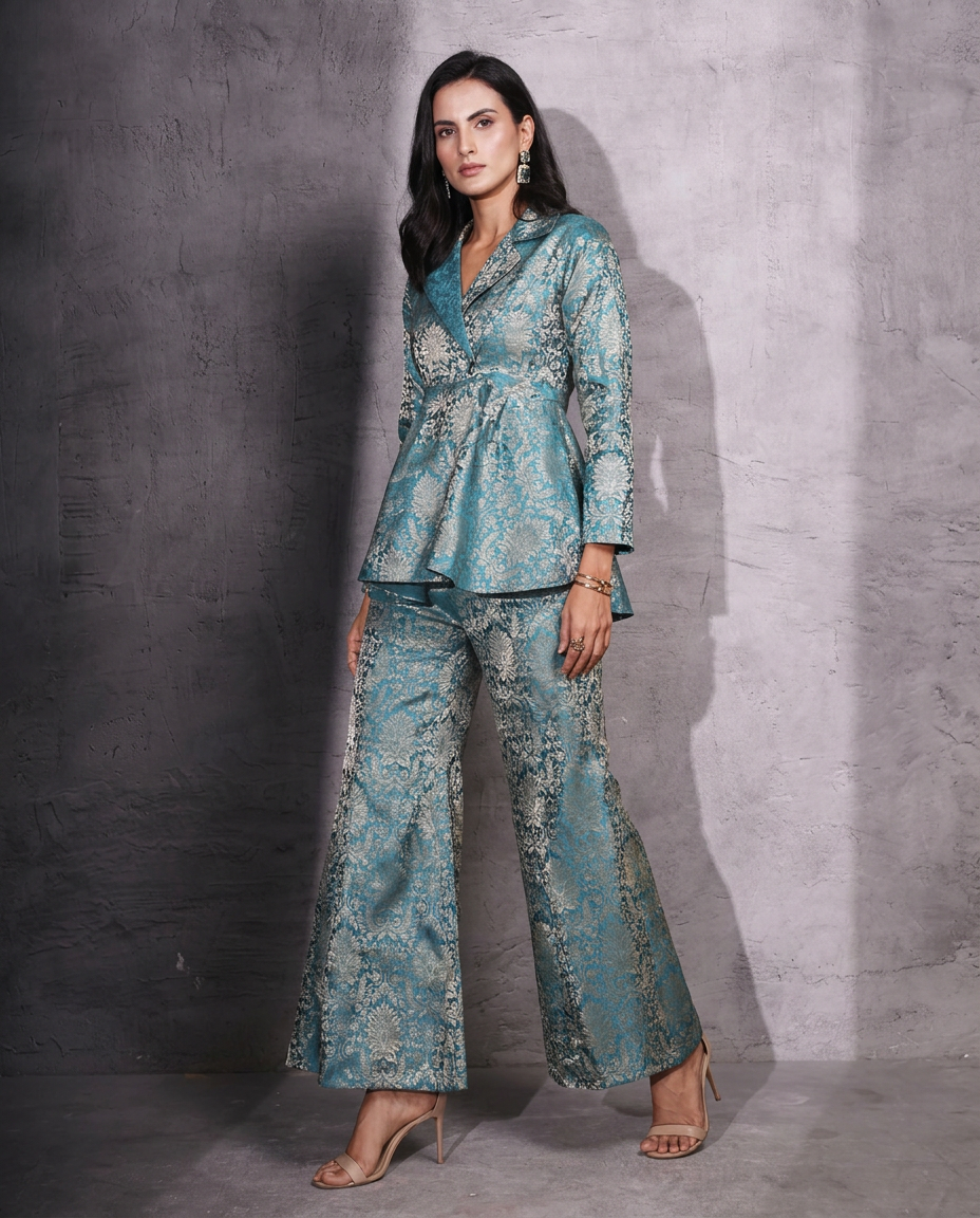 QB-1_GREEN_ES Sage Green Everyday Luxe Kaftan