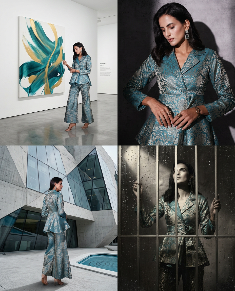 QB-1_GREEN_ES Sage Green Everyday Luxe Kaftan