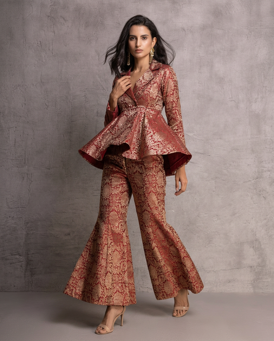 QB-1_RED_ES Ruby Red Everyday Luxe Kaftan